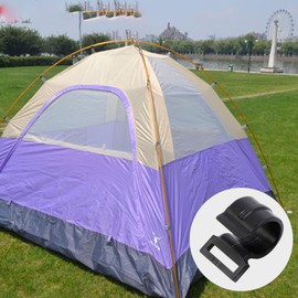 Leliafleury 30Pcs Tent Pole Clips 25mm Plastic C Clamps Tent Pole C Clips for Outdoor Camping Sunshade Canopy Tent Poles, Black