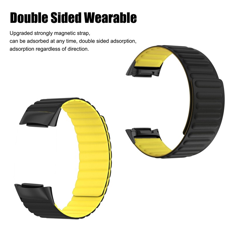 Magnetic Watch Strap Replacement Skin Friendly Soft Comfortable Lightweight Silicone