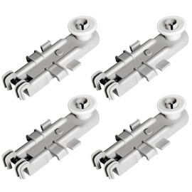 8268743 WP8268655 Dishwasher Upper Rack Wheel Replacement Part by Techecook - Fit for Whirlpool KitchenAid Kenmore Dishwashers Top Rack Parts - Replaces WP8268743 AP6012252 WP8268655(Pack of 4)