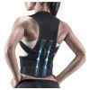 Soporte De Espalda Transpirable Y Ajustable Anti Joroba Full Negro