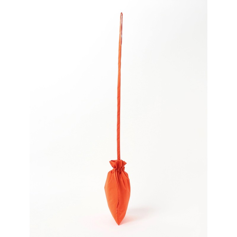 Beams Japan Campus Bag Logo Drawstring Shoulder Bag, orange