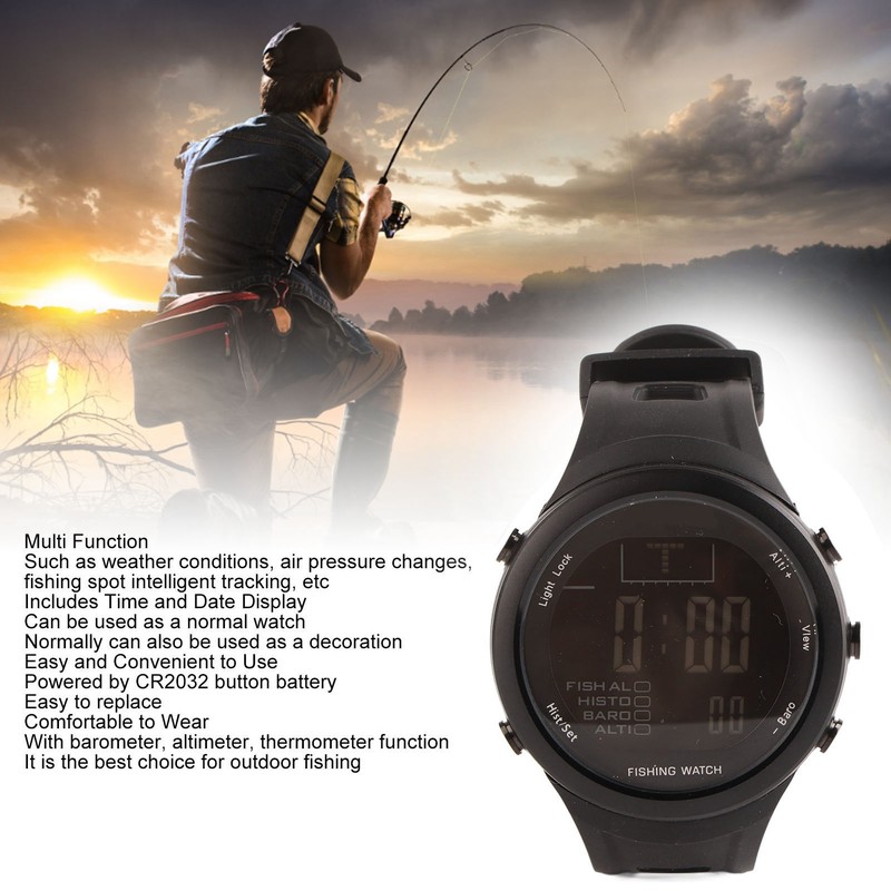 Barometer Watch Waterproof Backlight Multi Functional Altimeter Thermometer Watch for