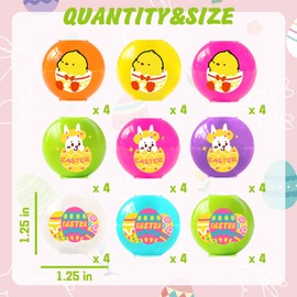 Dshengoo 36 Pcs Mini Fidget Spinners Ball Toys for Kids,Easter Finger Spinning Tops for Easter Egg Fillers Basket Stuffers Party Favors Gifts Classroom Prizes for Boys Girls Adults