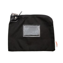 Cardinal bag supplies Locking Bank Bag Canvas Keyed Security, Money Bag, 9 x 12 inches (Black)