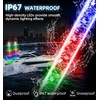 Tavaray 4FT RGB LED Boat Navigation Lights - APP &