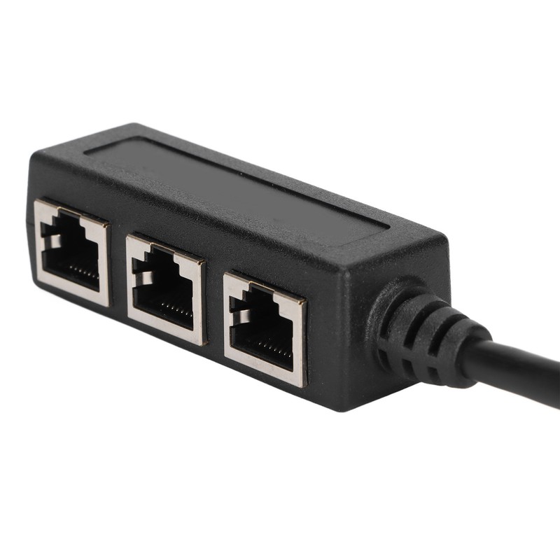 RJ45 Ethernet Adapter Cable Extension Function 1 to 3 Port