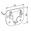 markiso® Set of 2 Roller Shutter Bearings | Claw Bearing