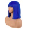 MapofBeauty 12 Inch/30 cm Straight Bob Flat Bangs Short Colorful