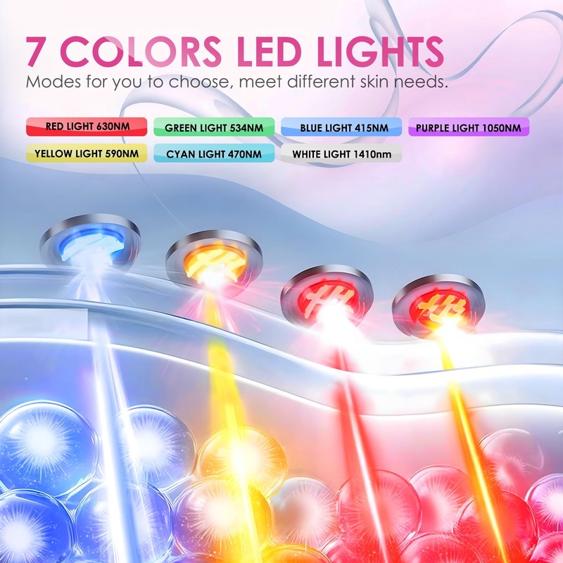 JAY SAREES Red-Light-Therapy-for-Face, 7-1 Colors Led Face Mask Light Therapy,