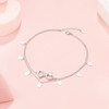 DAOSHANG Ankle Bracelets For Women Sterling Silver infinity Anklets For
