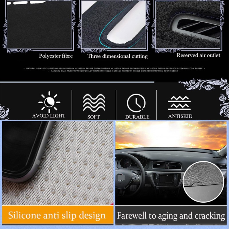 BOLTRY Dashboard Mat Cover for Hyundai Tucson 2025 Nonslip Center