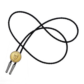 2015 Presidential Dollar BU Uncirculated Coin Simple Slide 36" black Leatherette Cord Silver Bolo Tie NEW - Harry S. Truman(1945-1953 Years Served)