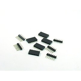 POPESQ® 5 x Kit Female Header and Pin Header 2.54 mm 6-Pin Straight #A1788