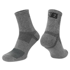 281Z Military Cotton Micro Crew Boot Socks - Cushioned Sole - Moisture Wicking - Odor Resistant (Dark Grey X-Small 1 Pair)
