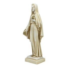 Madonna Statue Virgin Mary Mother of Jesus Saints Our Lady of Rose Patina