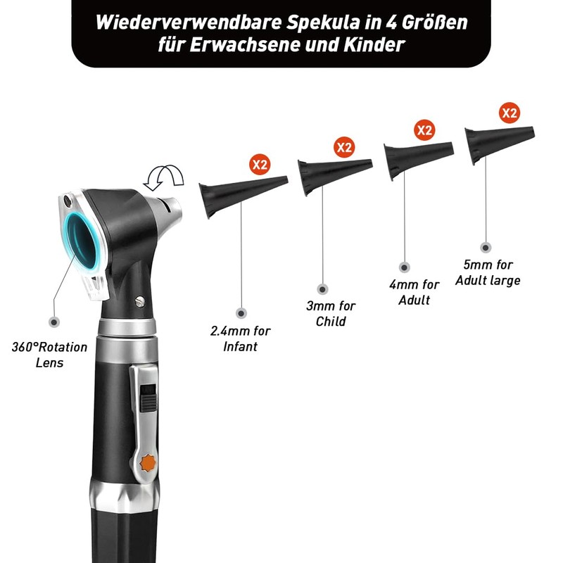 SCIAN Otoscope with Light, Ear Infection Detector and Pocket Ear