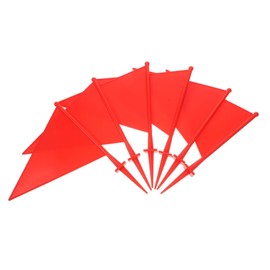 BESPORTBLE Abs Plastic Sprinkler Flags 6 Pack Mini Flags for Lawn Sprinklers Garden Supplies