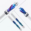 Spiral Flush Trim Router Bit Set ,Top & Bottom Bearing,1/2