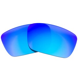 Polarized Replacement Lenses Compatible with Oakley Fuel Cell sunglasses - Crafteted in USA (Grey Polarized with Blue Mirror)