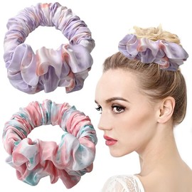 XFSRG 2PCS Night Curler Heatless Lazy Hair Roller to Sleep in Heatless Curling Rob Headband Soft Ponytail Hairband Curly Hairbands Easy to Create, brown, M