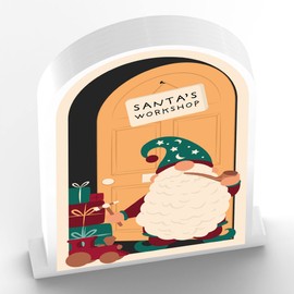 Global Designs Santas Workshop Gonk Festive Standing Wooden Christmas Door Christmas Decor