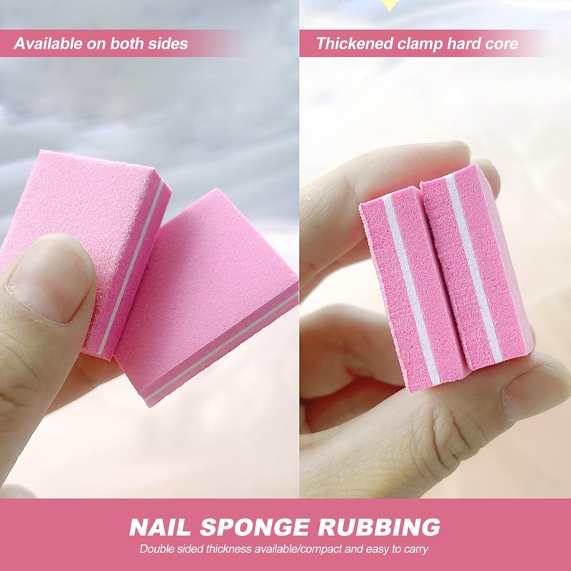 Nail Buffers Blocks, 50 Pcs 100/180 Grit Nail Buffing Block