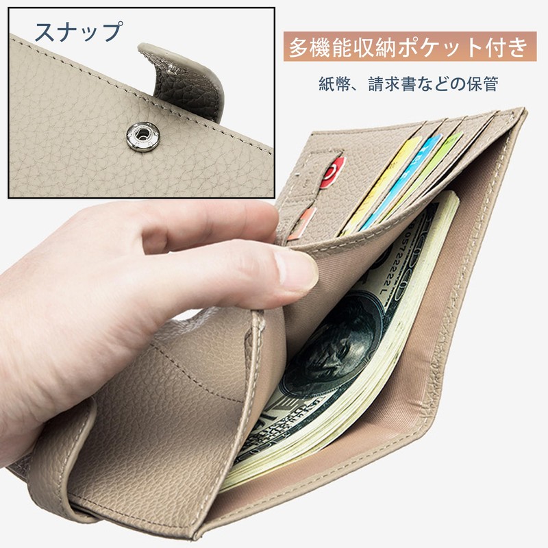 RenLianyi Passport Case, Skimming Prevention, Genuine Leather, Bi-folded, Thin, Passport