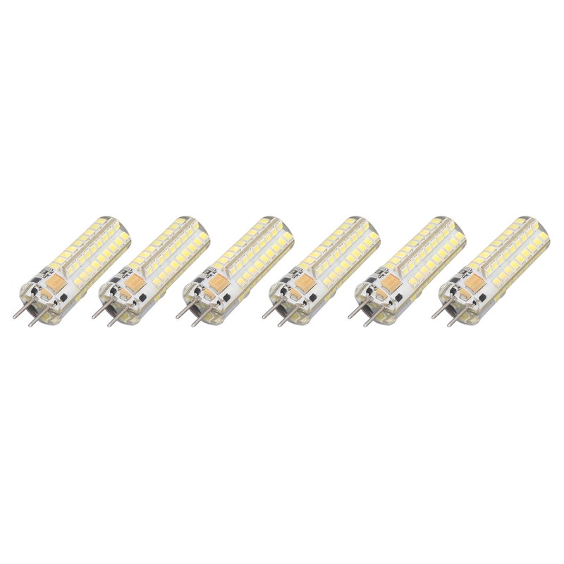 6Pcs GY6.35 LED Bulb 7W AC DC12V 700lm 72 LEDs
