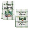 DETIHO 2 Pieces Camping Kitchen Towels, Funny Camping Lover Gifts,