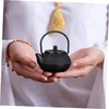 Garneck Mini Cast Iron Tea Kettle Small Teapot Decorative Ornament