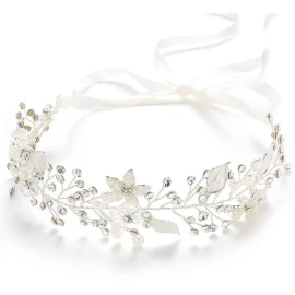 Coucoland Diadema Para Niña De Flores Con Diseño De Flores P