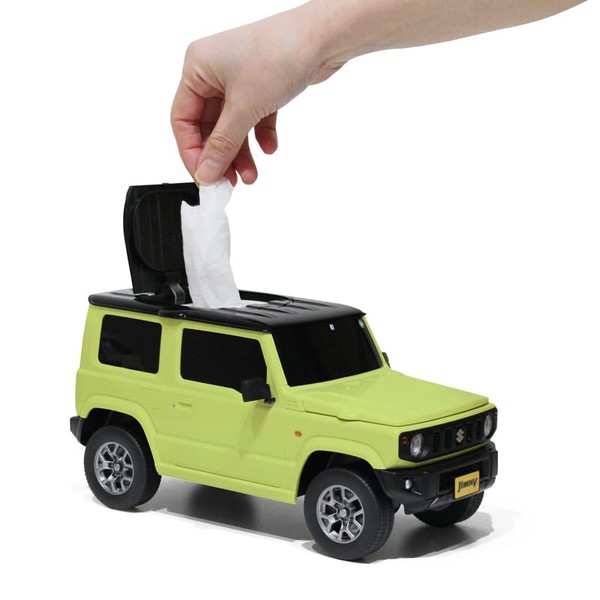 Wet Tissue Case Suzuki Jimny (Mini Car) Kinetic Yellow Black 2 Tone Roof