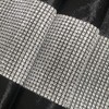HeMiaor Black Sequined Rhinestone Contracted Tassel Table Runner and Dresser