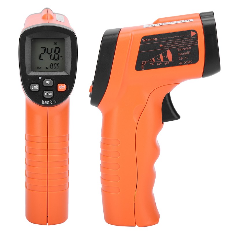 Industrial Infrared Thermometer Plastic Temperature Meter Detector Measuring Instrument