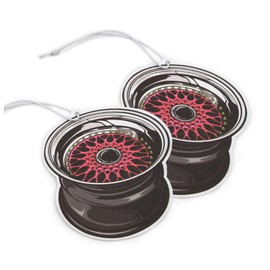 VmG-Store Set of 2 Air Freshener Air Freshener Tuning for Car Fragrance Dispenser Air Freshener Fragrance Funny Pendant Design (119 Wheel3)