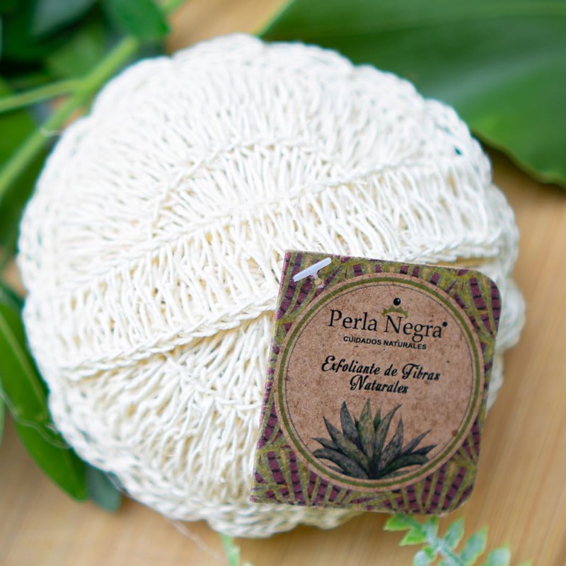 Esponja de Ixtle Exfoliante Natural PERLA NEGRA