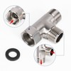 NearMoon Solid Brass G1/2" 3 Way Diverter Valve - Hose