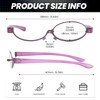 SODQW Makeup Reading Glasses for Women One Eye Rotating Magnifying