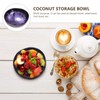 HEMOTON Coconut Bowls Natural Coconut Shell Bowl Decorative Key Storage