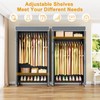 ULIFHOME H5C Clothes Rack with Cover, Portable Closet for Hanging