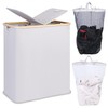 efluky Laundry Hamper with Lid, Double Laundry Hamper with 2