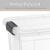 Superio Clear Storage Bins with Lids, 8 Pack- Plastic Storage