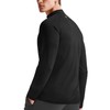Zengjo 1/4 Zip Pullover Mens Athletic(Black,L)