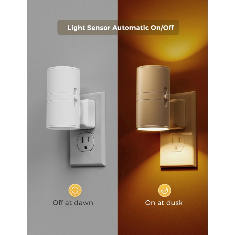 L LOHAS LED Night Light, Amber Night Light, Dimmable Night