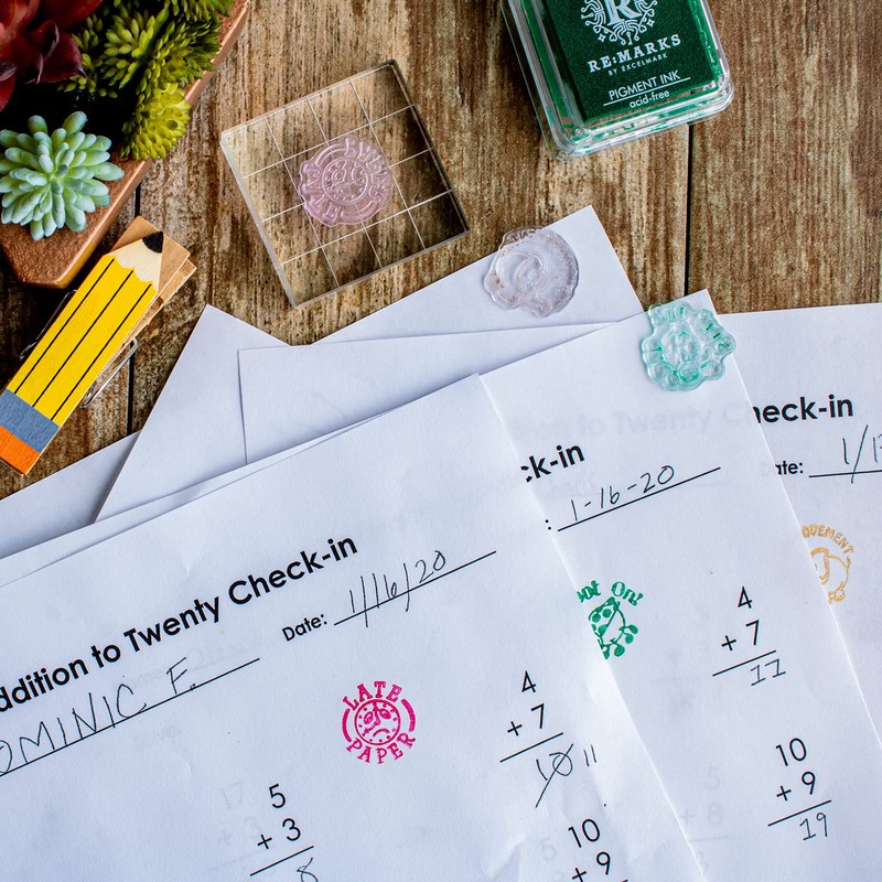 Cling stamp set (teacher)