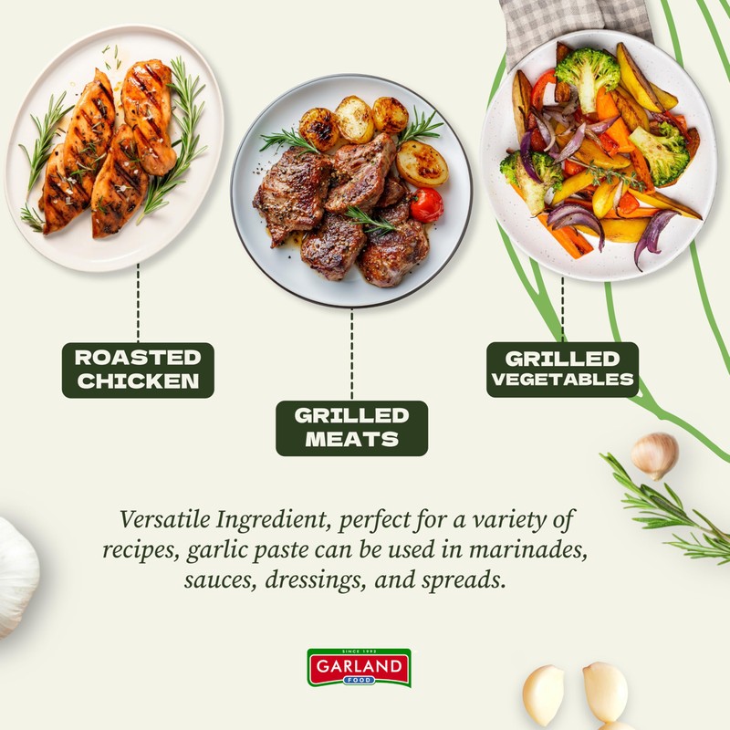 Garland Food Garlic Paste 32 oz – Smooth & Flavorful
