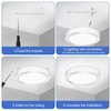LED Flush Mount Ceiling Light, 11.42 Inch 24W 6500K Hardwire