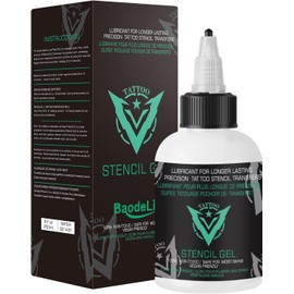 Solución de gel para transferencia de plantillas de tatuajes, 4 onzas Gel profesional para plantillas de tatuajes Fresh Stuff Gel en crema para transferencia de plantillas para tatuajes Papel