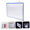 Operitacx Briefcase Transparent File Container Storage Bag for Documents Organiser