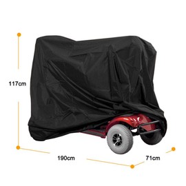 Waterproof Scooter Cover Wheelchair Cover for Wheelchairs to Protect Scooter from Sunlight Damage 190 x 71 x 117 cm
